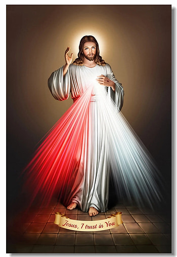 Custom Printing Canvas Wall Decor Mercy of Jesus Poster God Bless Wall Stickers Jesus I Trust In You Room Decor Stickers, jesus blessing HD phone wallpaper