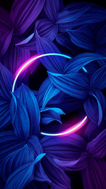 Neon Circle Nature , nature neon HD phone wallpaper