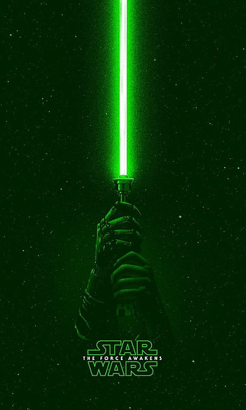 Star Wars, luke skywalker green lightsaber HD phone wallpaper