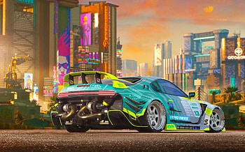 1366x768 Cyberpunk Car 1366x768 Resolution , Backgrounds, and, cars HD wallpaper