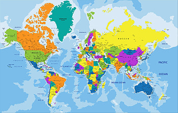 Political Map of the World, world map HD wallpaper