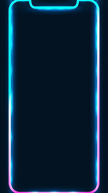 12 Pro Max by Waqas Ilyas, 12 neon border HD phone wallpaper