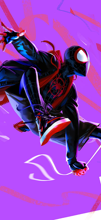 1125x2436 Miles Morales In Spider Man Into The Spider Verse Artwork XS, 10, X , Backgrounds, and, spider man into the spider verse HD phone wallpaper