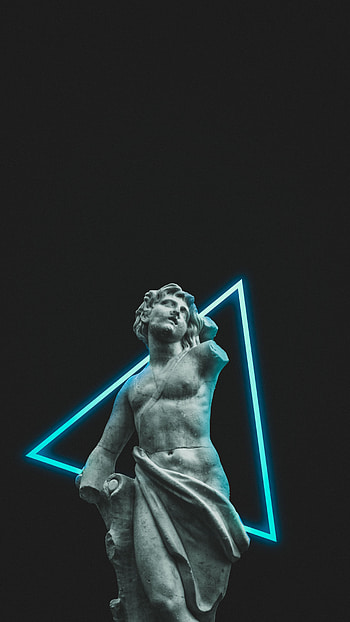 Vaporwave Statue, greek aesthetic HD phone wallpaper