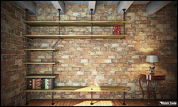Bookshelf HD wallpaper
