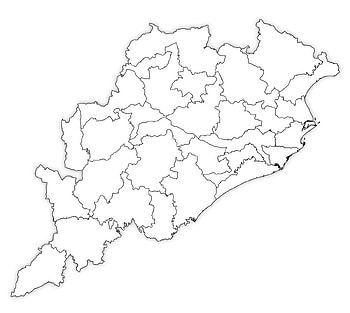 Odisha Blank Map, odisha map HD wallpaper