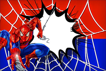 spiderman backgrounds invitation, cartoon spiderman background HD wallpaper