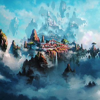 Cloud town fantasy anime in 2021, halloween anime ipad HD phone wallpaper