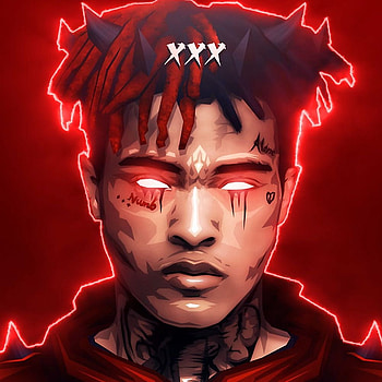 Steam Workshop::XXXTENTACION animated backgrounds Red LED HD phone wallpaper