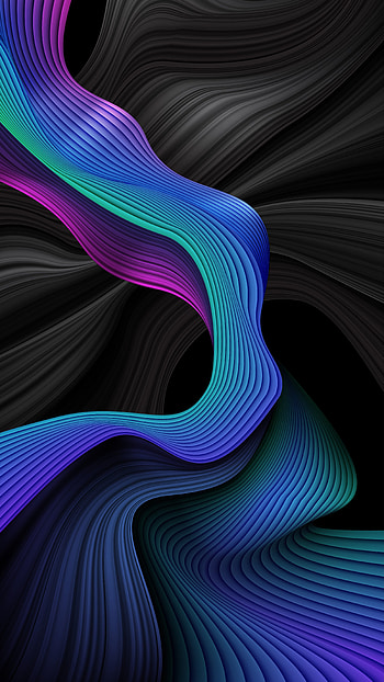 Abstract wavy stripes backgrounds in blue and black 1211544 Vector Art at Vecteezy, colorful spiral wavy lines HD phone wallpaper