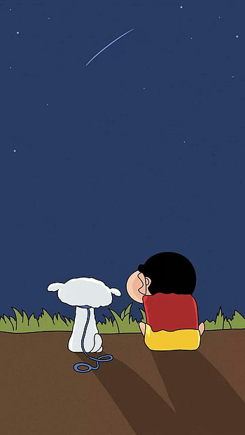Shinchan with siro ... in 2019, crayon shin chan HD phone wallpaper