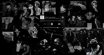 BTS OT7, bts black aesthetic laptop HD wallpaper