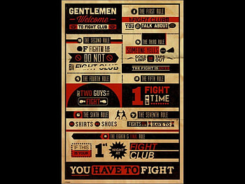 Fight Club Rules Quote Of Fight Club Rules On HD wallpaper