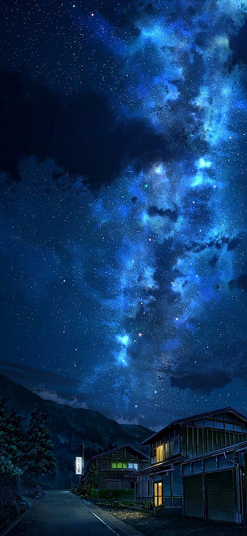 Beautiful night sky for XSMAX / 11 Pro Max, anime sky 11 pro max HD phone wallpaper