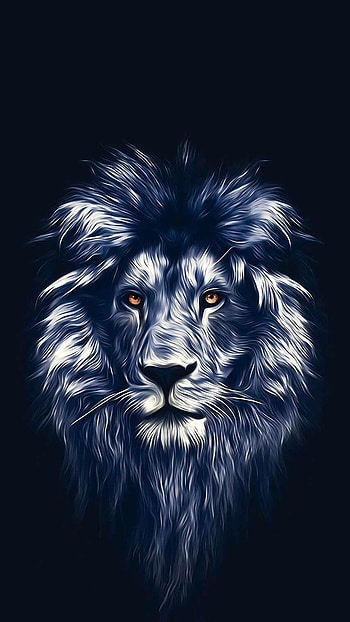 Lion Face Art , lion art HD phone wallpaper