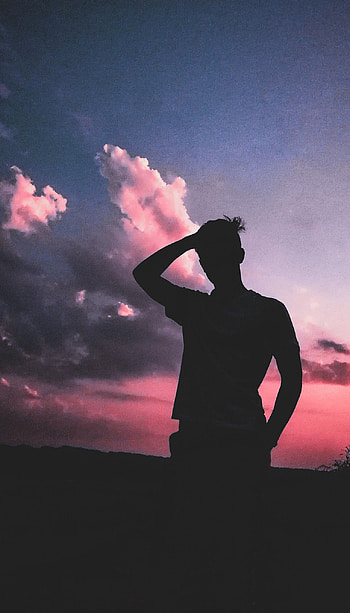 Boy Shadow, sad pose boy HD phone wallpaper
