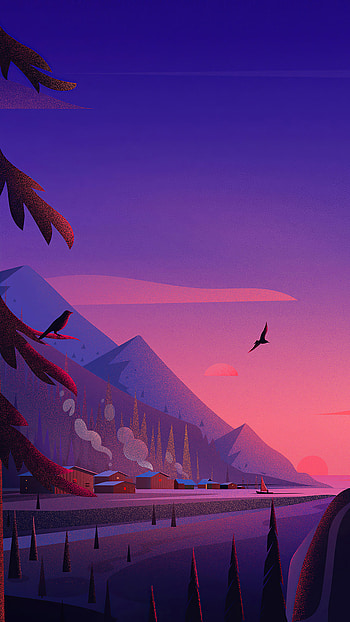 324861 Sunrise, Illustration, Digital Art, , Backgrounds, and HD phone wallpaper