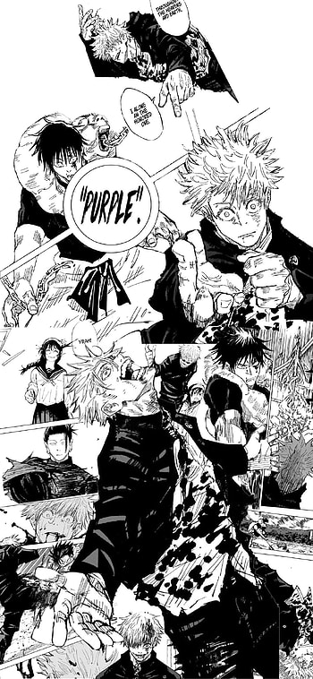 I hopped a couple manga panels to make a gojo for my : JuJutsuKaisen, gojo manga HD phone wallpaper