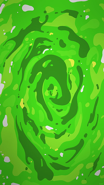 rick and morty portal HD phone wallpaper