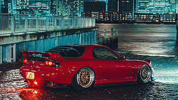 2560x1440 Red Mazda Rx7 On Streets K4 1440P Resolution , Backgrounds, and, jdm rx7 HD wallpaper