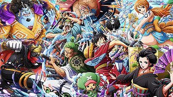 Wano Straw Hats, one piece onigashima HD wallpaper