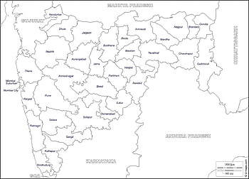 Maharashtra Map Blank maharashtra map blank map HD wallpaper