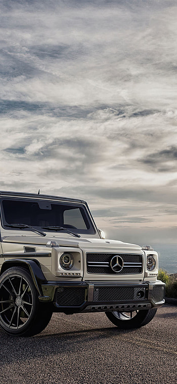 mercedes benz g class , white g wagon HD phone wallpaper