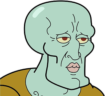handsome squidward HD wallpaper