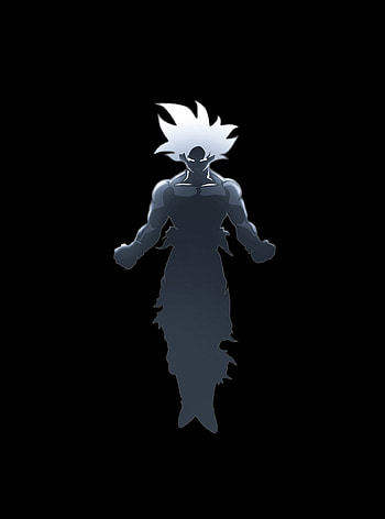 OLED Anime, minimal goku amoled HD phone wallpaper