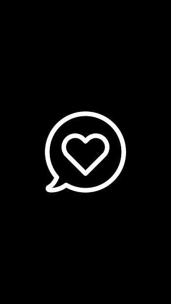 Black Instagram Highlight Icons, instagram profile HD phone wallpaper