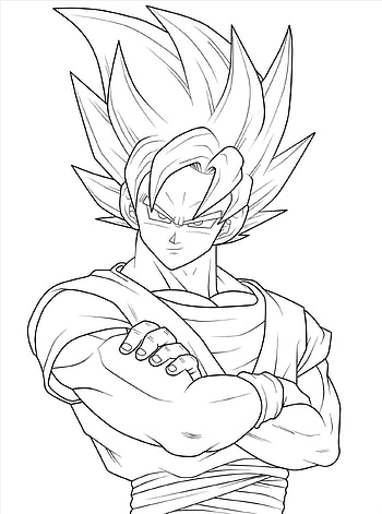 Goku Sketch, goku drawing HD phone wallpaper