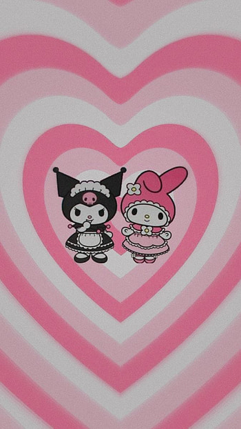 kuromi and my melody♡︎ in 2021 HD phone wallpaper