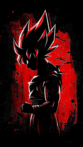 3d Touch Dragon Ball Z, red goku android HD phone wallpaper