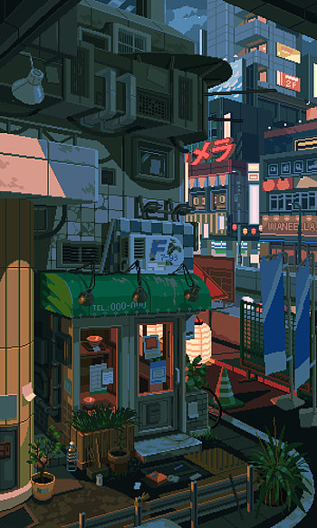 waneella on Twitter, 8 bit japan HD phone wallpaper