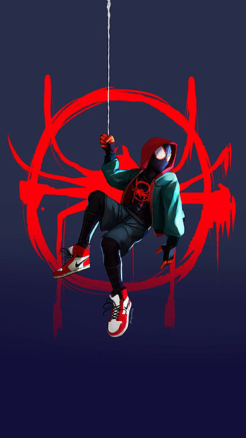 Spider man Miles Morales Into the spider verse marvel ultimate, spider man drip HD phone wallpaper