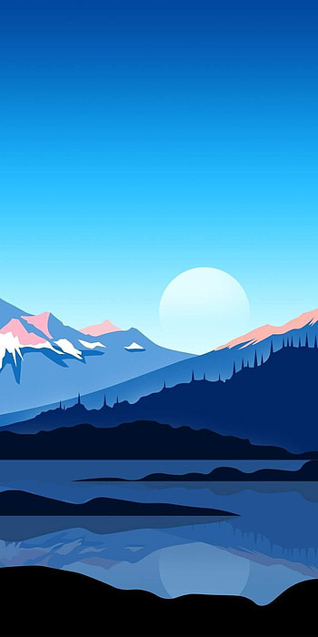 Minimalist Mountain , minimal mountain HD phone wallpaper