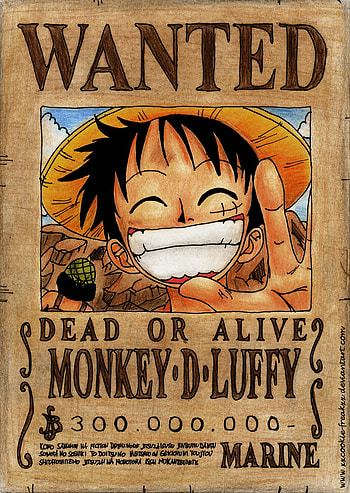 Luffy Wanted Poster, one piece wanted HD phone wallpaper