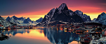 3440x1440 Ultrawide, winter lights 3440x1440 HD wallpaper