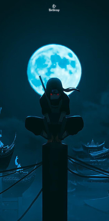 Itachi uchiha by Berlinxop, itachi on pole HD phone wallpaper