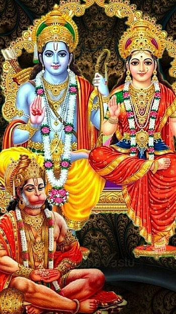 Sri Siya Ram ji and Sri Hanuman ji, ramji HD phone wallpaper