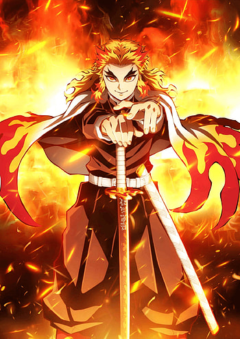 Kyojuro Rengoku/ Gallery, kyojuro rengoku kimetsu no yaiba HD phone wallpaper