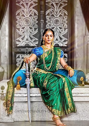 Anushka Shetty Cute Unseen Stills At Bahubali, anushka shetty bahubali HD phone wallpaper