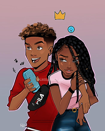 Black Cartoon Characters, pretty black girl cartoon HD phone wallpaper