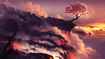 Sakura Tree Live, bonsai tree anime HD wallpaper