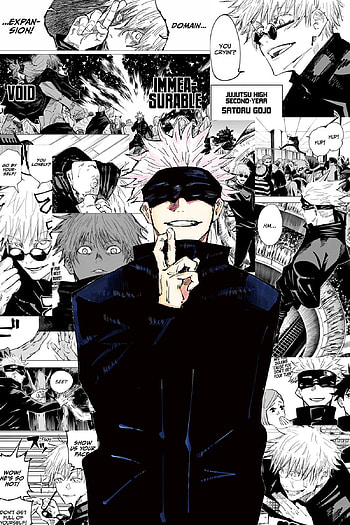 Gojo Satoru Jujutsu Kaisen Manga Panel, gojo manga HD phone wallpaper