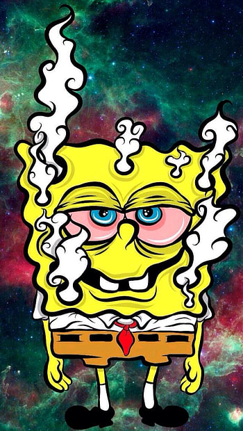 spongebob weed HD phone wallpaper