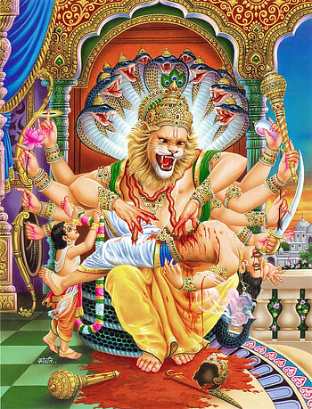 Lord Narasimha Wid HD phone wallpaper