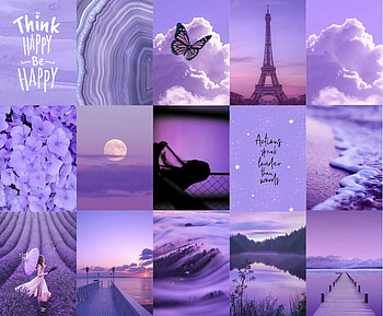 Purple Aesthetic Laptop Collage / Purple Aesthetic Collage Laptop Sleeve By Arthemeral Redbubble, lavender collage HD wallpaper