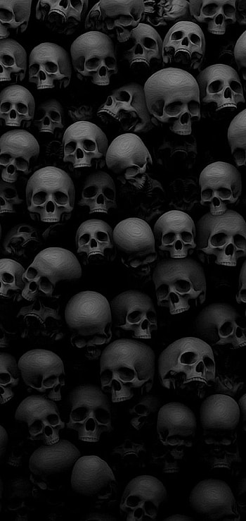 S10 Skull, amoled skull HD phone wallpaper