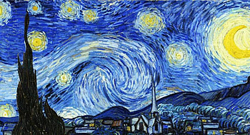 Noche estrellada, starry night van gogh HD wallpaper